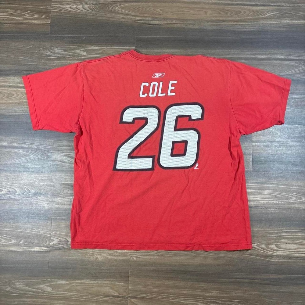 Reebok Carolina Hurricanes red cotton t-shirt with white number 26
